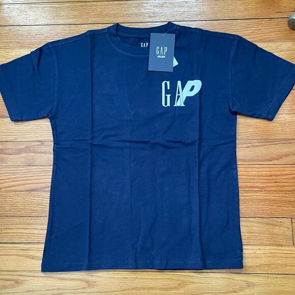 Palace x GAP Logo Blue Kid’s T-Shirt - Unisex Casual Tee - Size L - Brand New - Picture 1 of 4